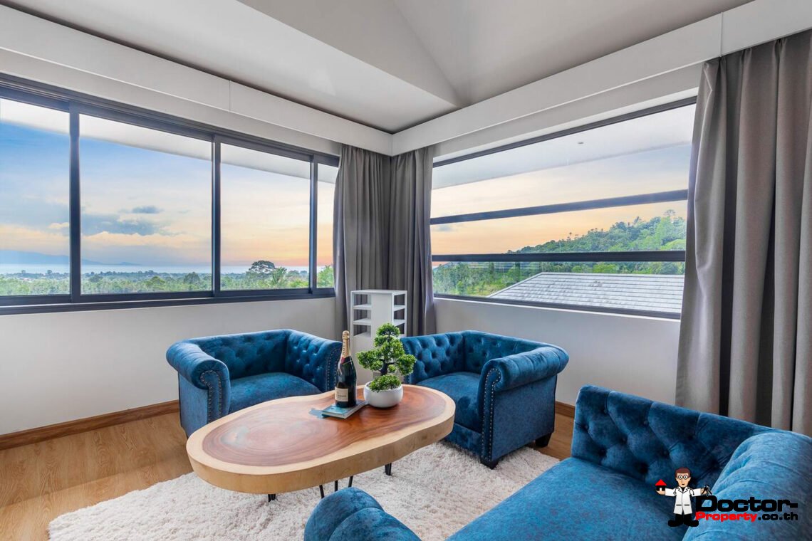 Stunning Luxury 4 Bedroom Seaviews Villa in Mae Nam Hills, Koh Samui – For Sale